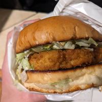 Classic chicken sandwich at Mission Burger Co in Austin