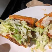 Chopped cheese sandwich at Mission Burger Co in Austin