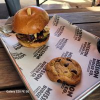 Barbecue Brisket Burger! at Mission Burger Co in Austin