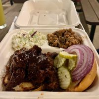 BBQ PLATE  at Mission Burger Co in Austin