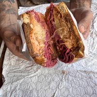 Reuben sandwich at Mission Burger Co in Austin
