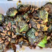 Glazed brussel sprouts   at The Savage Beet in Denver