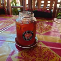 The tea was very good and very plentiful at Ma Ma Alex Restaurant in Nong Khiaw