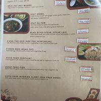 Menu  at Ma Ma Alex Restaurant in Nong Khiaw