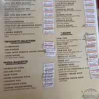 Menu  at Ma Ma Alex Restaurant in Nong Khiaw