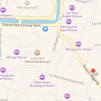 red pin is Nuson at Nuson in Chiang Mai