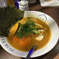 Vegan ramen with nori   at Rakkan Ramen in Tokyo