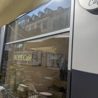 view from the street at Hope Café in Bad Homburg