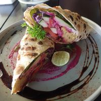 Vegan falafel wrap at ITUITU in Legian