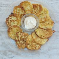 Кабачковые оладьи at Dom in Gyumri