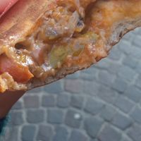 Panzerotto vegano at Porta Portello Portami Via in Padua