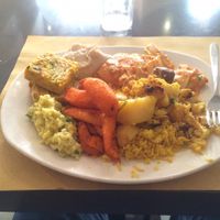 My HUGE plate. at Ops Cucina Mediterranea in Rome