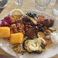 Big plate  at Ops Cucina Mediterranea in Rome