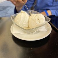 Vanilla gelato   at Ops Cucina Mediterranea in Rome