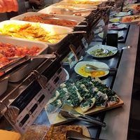 Lunch buffet at Ops Cucina Mediterranea in Rome