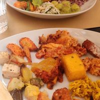 Two semi small lunches, really tasty, cost together 22€ at Ops Cucina Mediterranea in Rome