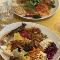 My plate & partner’s plate  at Ops Cucina Mediterranea in Rome