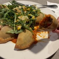Beyond sausage empanadas  at Zest in Bay Shore