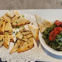 Cauliflower and spinach dip, baked at Zest in Bay Shore