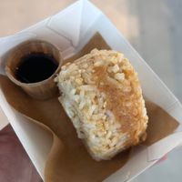 Spicy chickpea onigiri  at Verde Vida - Rua Formosa in Porto