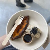 Cinnamon Sweet Potato and Aubergine Onigiri   at Verde Vida - Rua Formosa in Porto