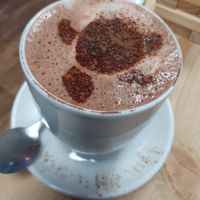 ask for vegan hot chocolate with oat milk - you won't be disappointed at Mocha Turtle in Bournemouth