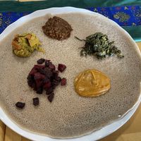 Veggie combo platter   at Betaneya Ethiopian Restaurant in Woodbridge
