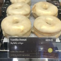 Vanilla donut  at DXB - Pret A Manger - T3 - A in Dubai