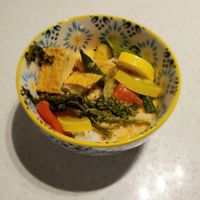 Red curry jay (w/accompanying white rice) at Boda in Portland