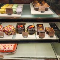 Vegan cakes selection at VEGO Cafe & Confectionery in Dubai