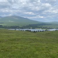 Views up the nearby hill/fell along the WHW on the way to Inveroran hotel   at Greenstone Lodge  in Bridge Of Orchy