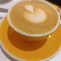 Vegan cappuccino at Mi HABITACIÓN Favorita in Zaragoza