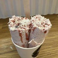Vegan strawberry/blueberry rolls  at Delabuu Ice Cream - The Playce in Berlin
