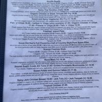 Dinner menu   at Freshies Restaurant and Bar in South Lake Tahoe