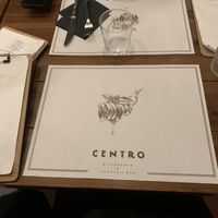 Place mats  at Ristorante Centro in Rome