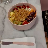 Chicken poke bowl. at Veg'Anne By Anne Dorcay in Paris