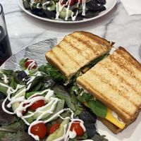 Firenze tartufo sandwich (bottom) and Roma sandwich (top)  at Veg'Anne By Anne Dorcay in Paris