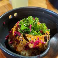 Gyozas at Sarumino in Mexico City