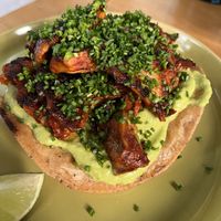 Tostada seta a la talla  at Sarumino in Mexico City