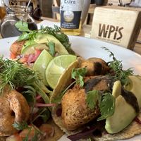 Tacos my lo e con falafel!  at Wipis in San Andres Cholula