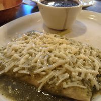 Vegan enchiladas  at Los Domingos in Barstow