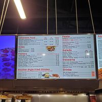 Some of the menu at Milano Pizzeria in Perth