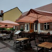 Outside at Café Wetterstein in Berlin