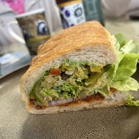“The Veggie” with cheese removed  at The Hokitika Sandwich Company in Hokitika
