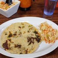 Boulder Pupusa with salad - vegan at Pupusas Lover 2 in Boulder
