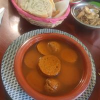 Chorizo a la sidra at Puzzle Bar in Gijon