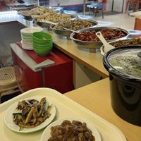 Options ranging from tofu, banana blossom, meatballs etc  at FITtish - Food Stall in Cebu