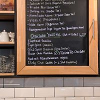 Menu at Cafe Mahlkunst in Munich