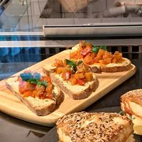 Hummus bread at Cafe Mahlkunst in Munich