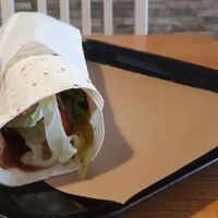 Cigkofte avocado wrap at Vegitat - Elsässerstrasse in Basel